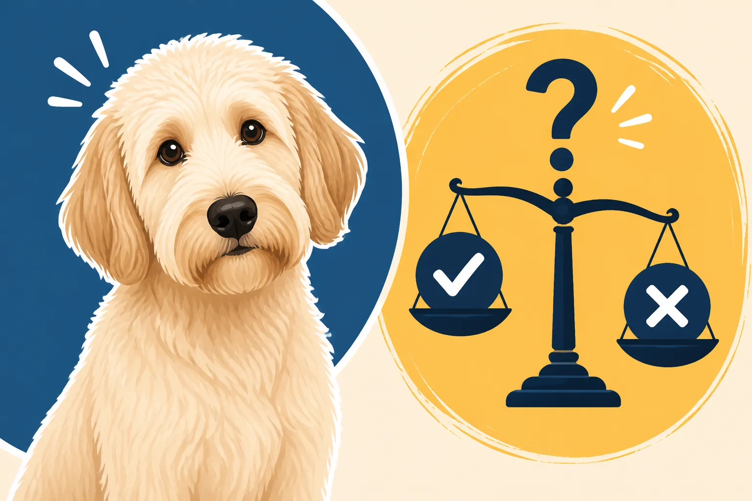 Whether a Straight Coated Labradoodle Is a Fault