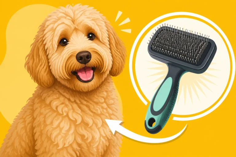 The Brush That Works on a Wool Coated Labradoodle