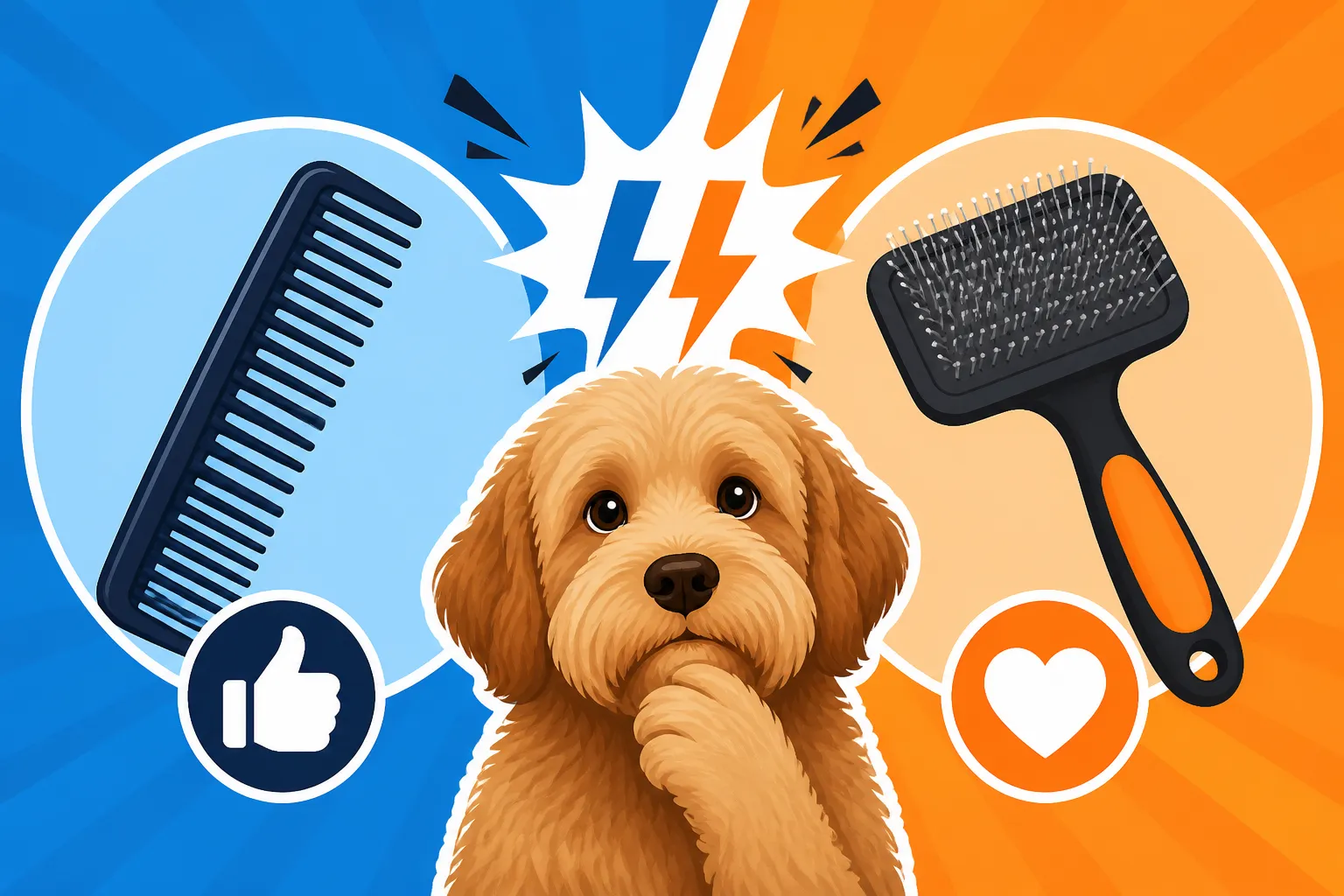 Whether a Comb Beats a Slicker on a Labradoodle