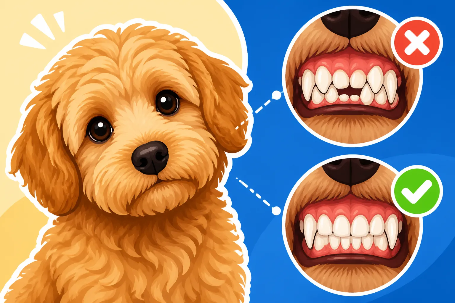 Whether a Miniature Labradoodle Has Crowded Teeth
