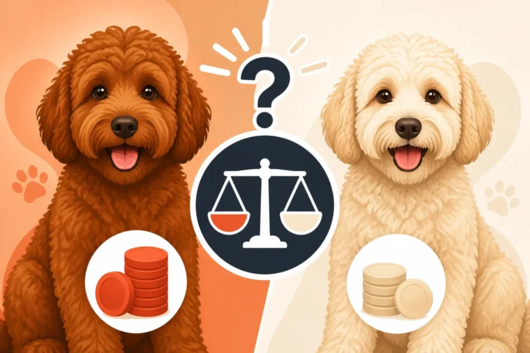 Whether a Red Labradoodle Is Priced Above a Cream One