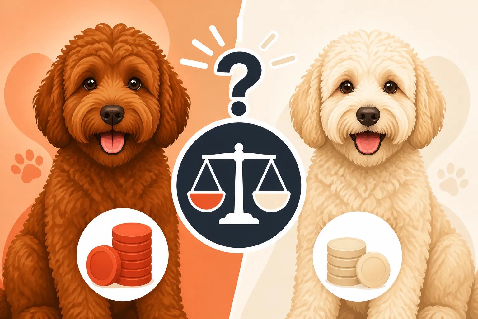 Whether a Red Labradoodle Is Priced Above a Cream One