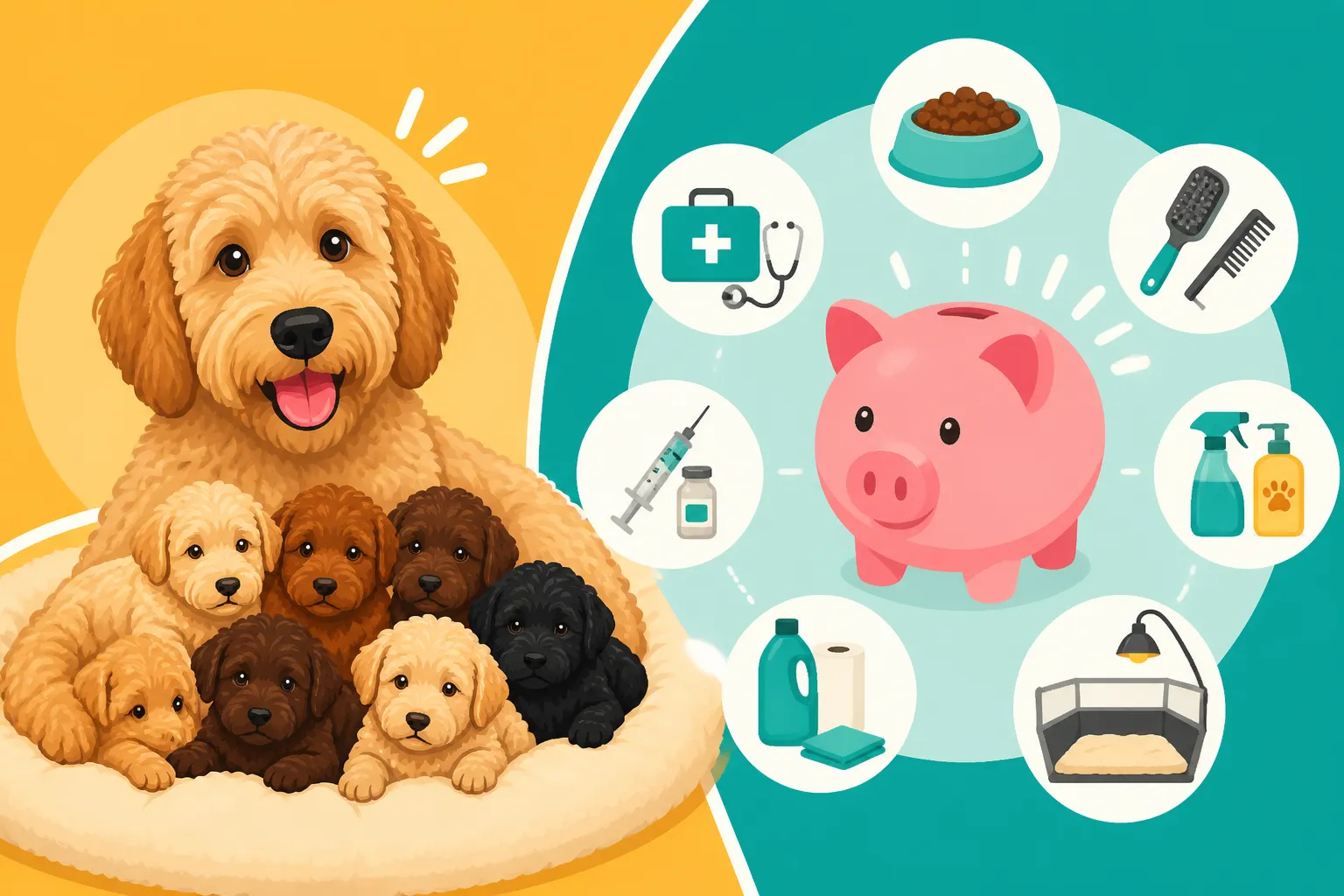 What Raising a Labradoodle Litter Costs a Breeder