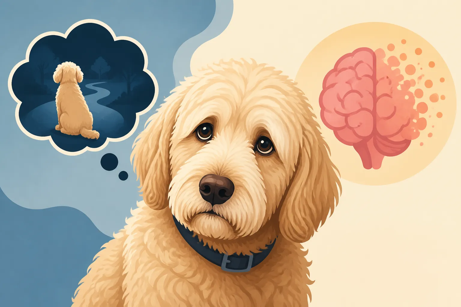 Canine Cognitive Decline in an Old Labradoodle