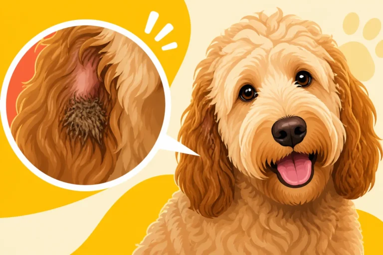 Mats Behind a Labradoodle's Ears
