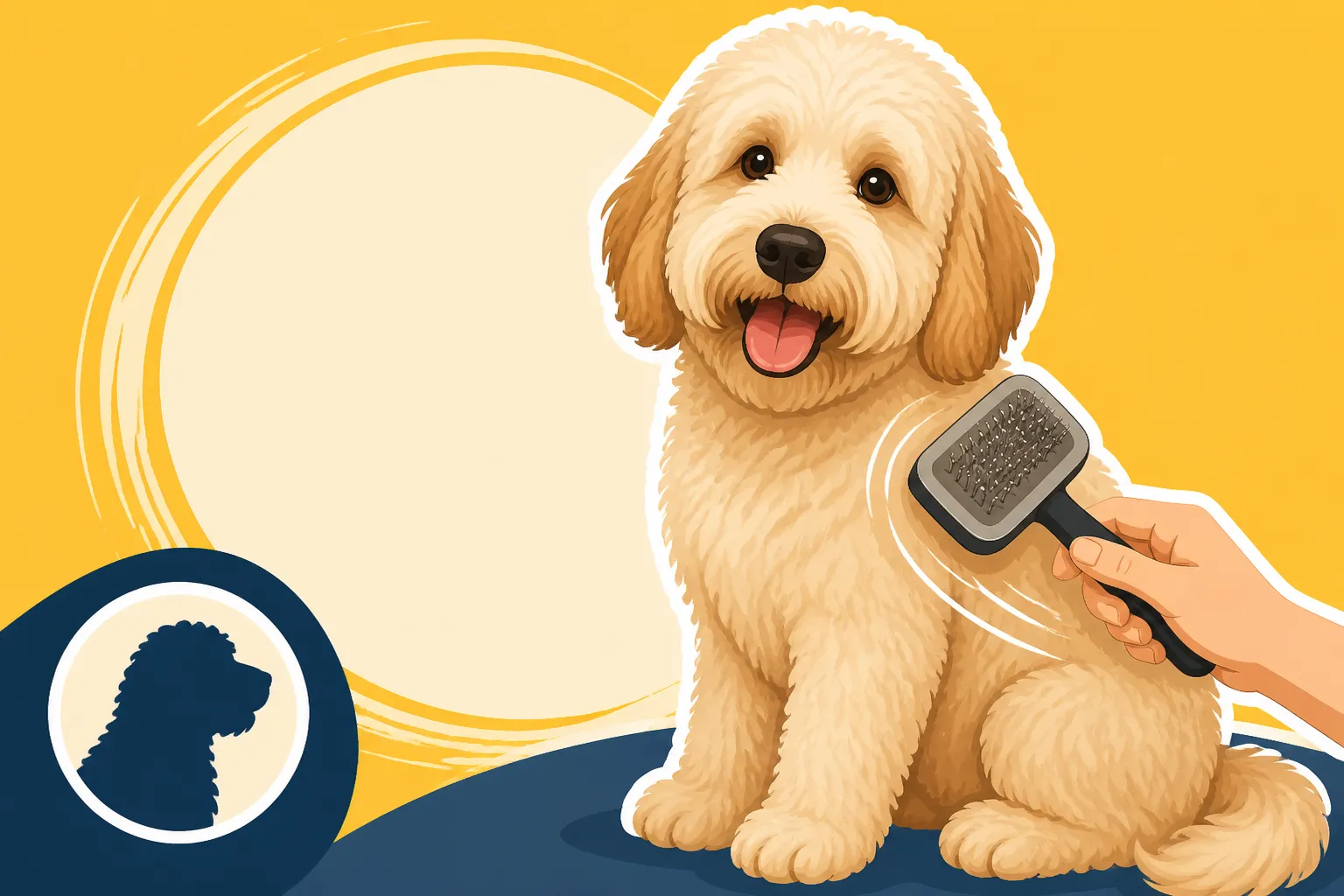 Teaching Yourself to Line Brush a Labradoodle