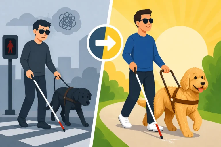 Whether the Labradoodle Made Guide Dog Work Easier