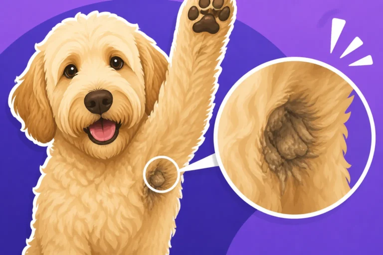 Mats in a Labradoodle's Armpits