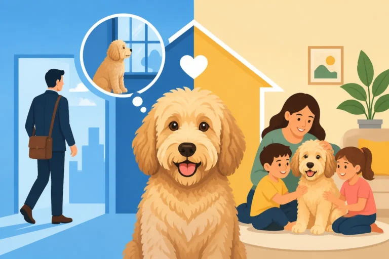 Whether a Labradoodle Suits a Household That Works Full Time