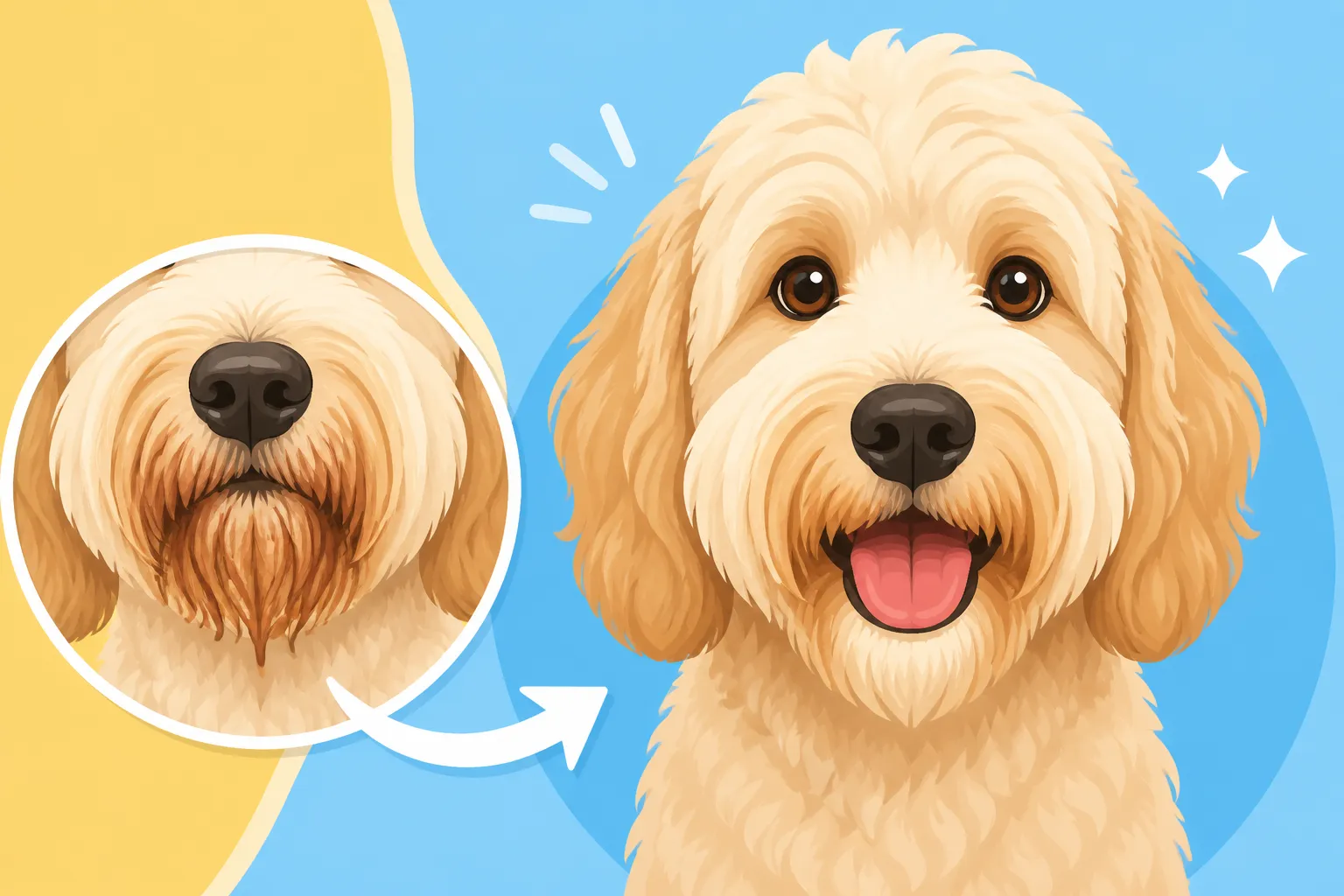 Whether a Labradoodle's Beard Stains