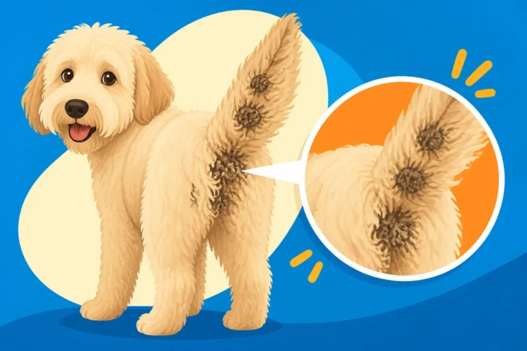 Mats on a Labradoodle's Rear and Tail