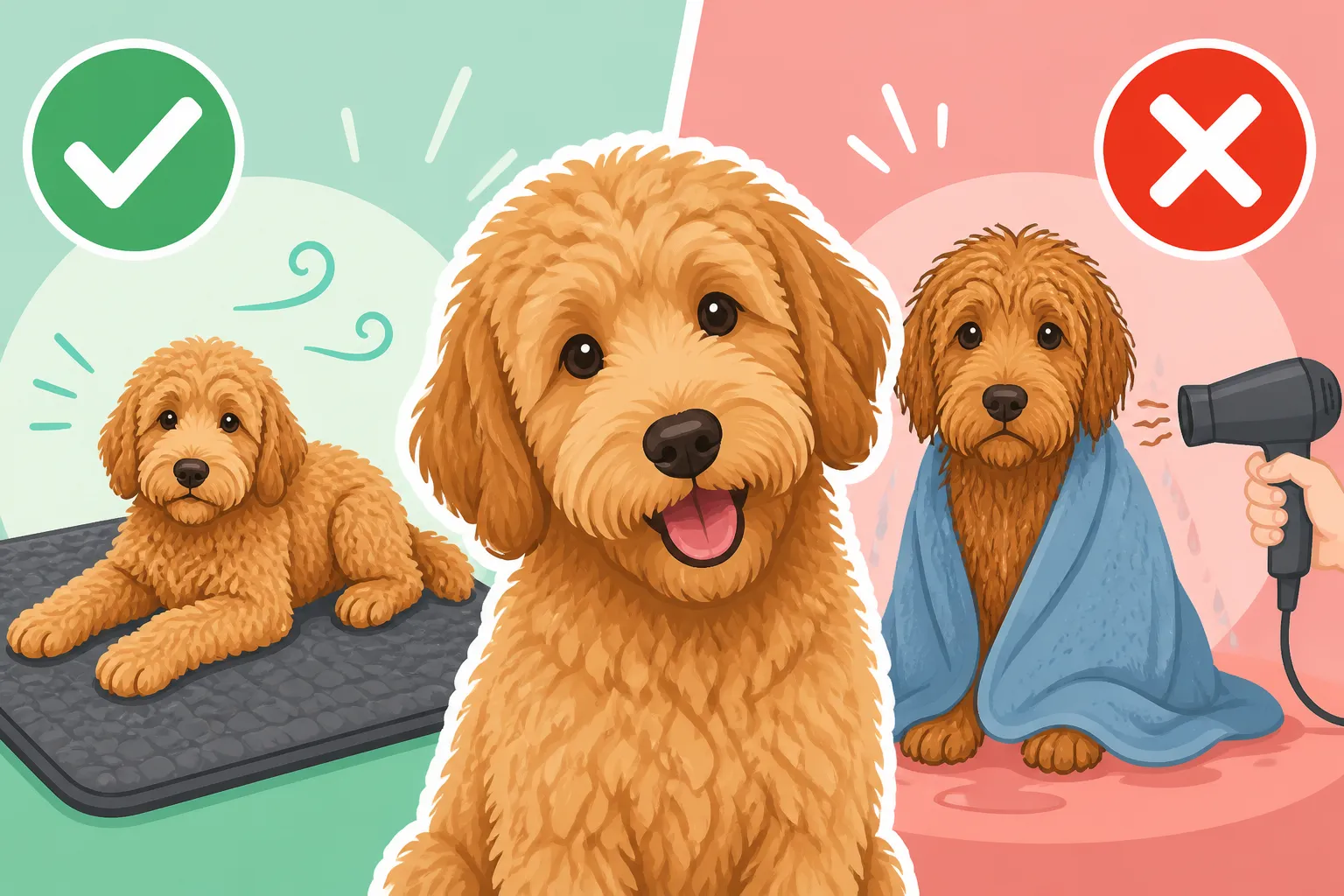 Whether Air Drying Mats a Labradoodle