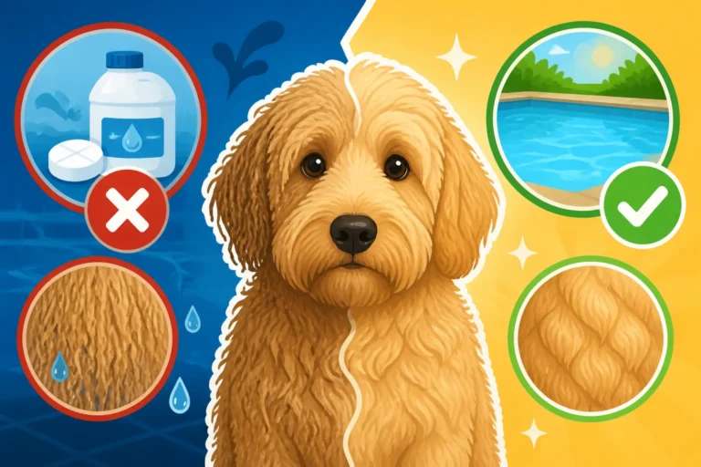 Whether Chlorine Damages a Labradoodle's Coat