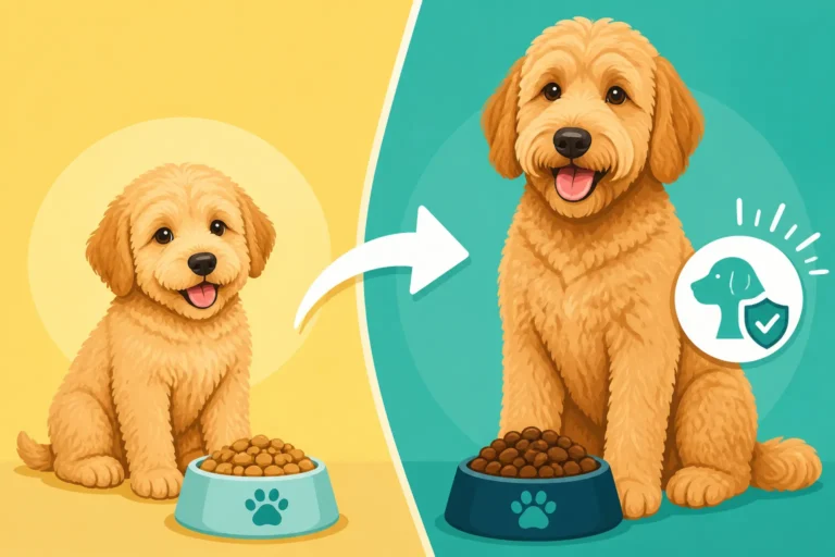When a Labradoodle Switches to Adult Food