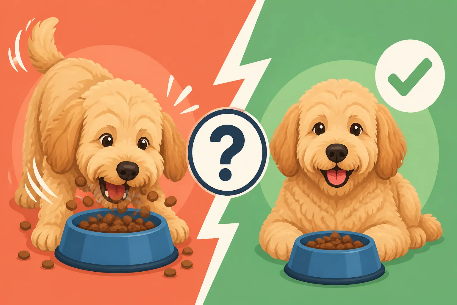 Whether a Labradoodle Eats Too Fast
