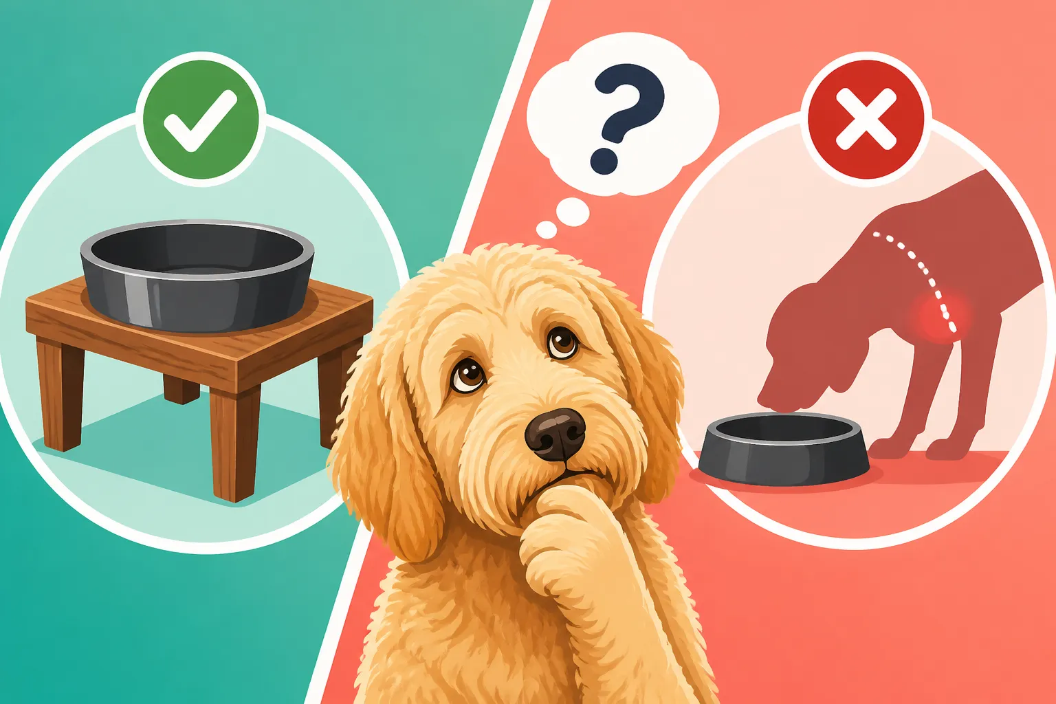 Whether a Raised Bowl Suits a Deep Chested Labradoodle