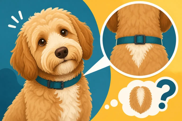 Whether a Collar Wears a Patch in a Labradoodle's Coat