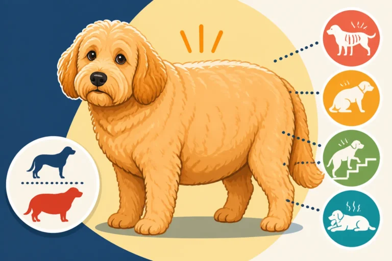Signs a Labradoodle Is Carrying Too Much Weight