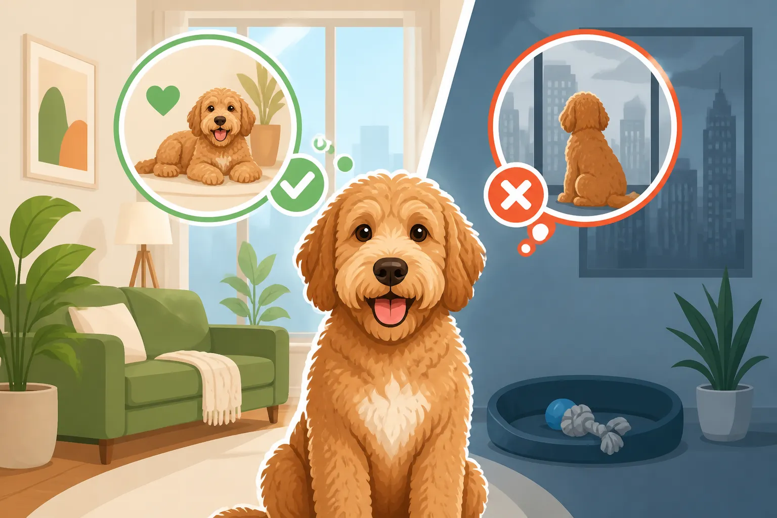 Whether a Standard Labradoodle Fits an Apartment