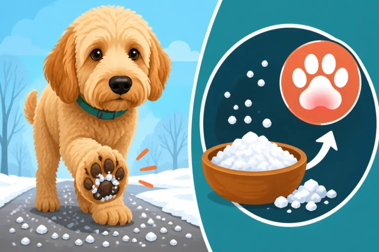Whether Salt Hurts a Labradoodle's Feet