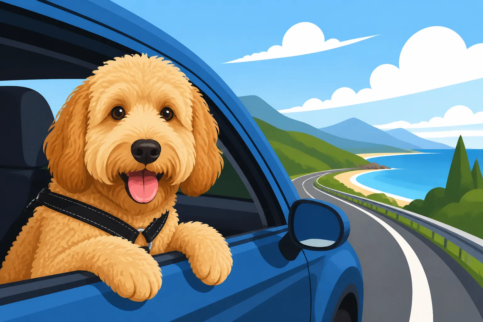 Car Travel With a Labradoodle