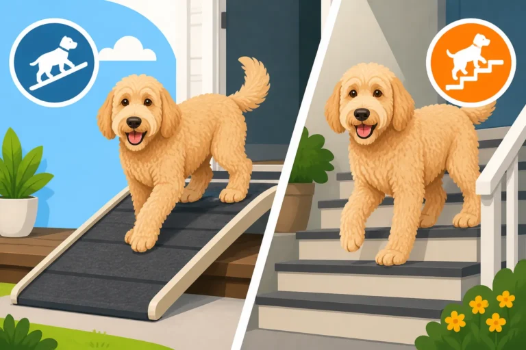 Ramps and Steps for an Aging Labradoodle