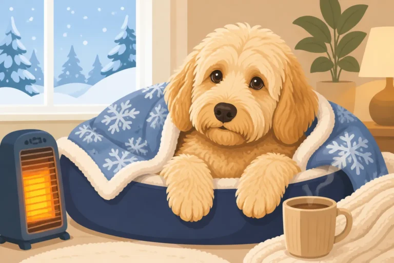 Keeping an Old Labradoodle Comfortable in Winter
