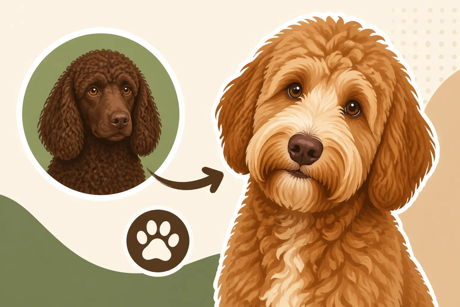 The Irish Water Spaniel in the Australian Labradoodle